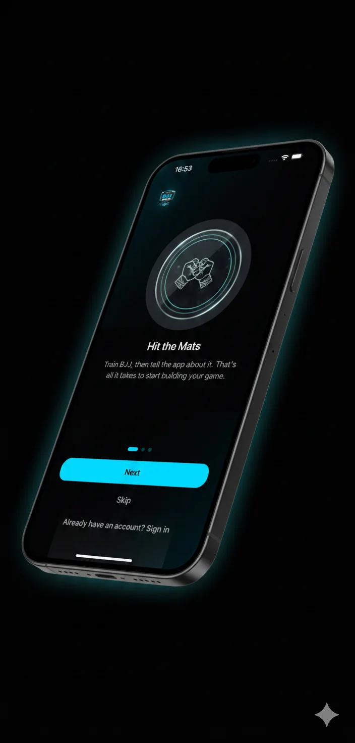 BJJ Base onboarding — vai pro tatame